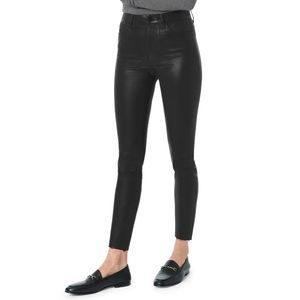 JOE’S Charlie Coated High Waist Ankle Skinny Jeans